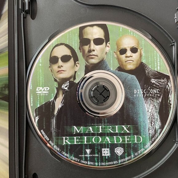 The Matrix 2 DVD Set Matrix Reloaded & Matrix Revolutions (2003 ) Rated R - Picture 8 of 10